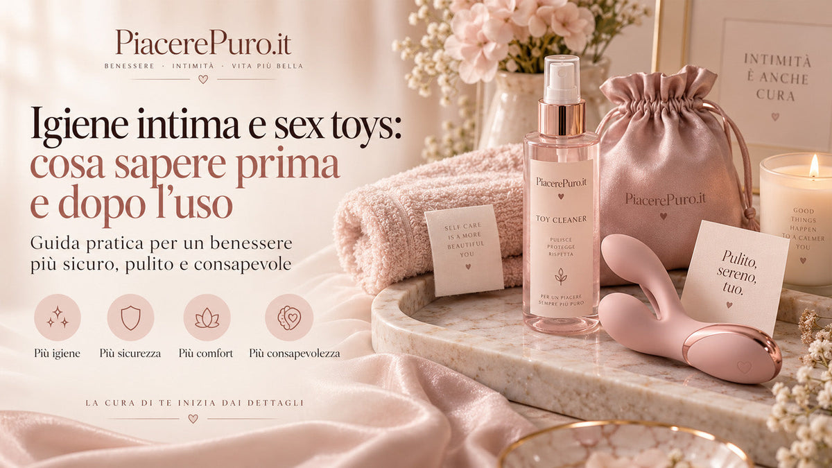 Igiene intima e sex toys: cosa sapere prima e dopo l'uso