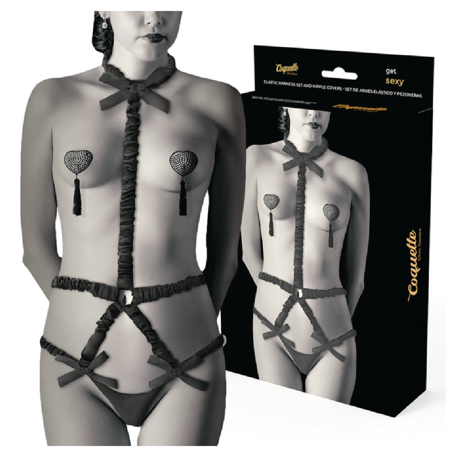 Coquette Chic Desire Set Lingerie Deluxe con Copricapezzoli