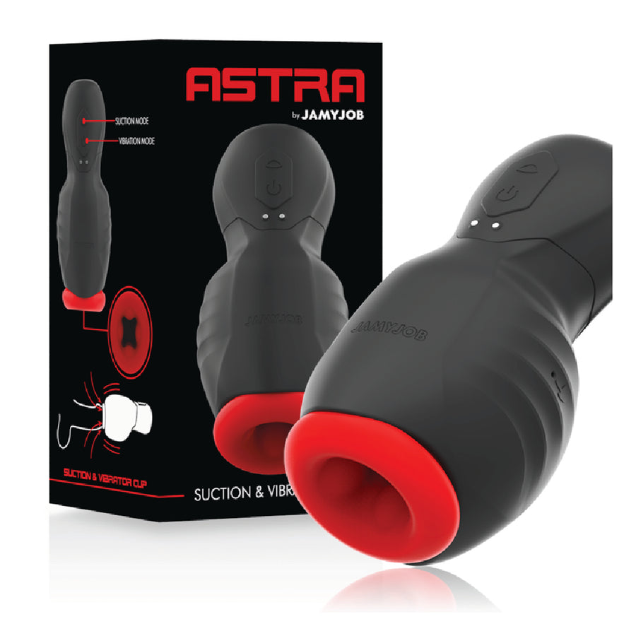 Jamyjob ASTRA Masturbatore Vibrante con Aspirazione 9 Modalità