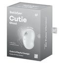Satisfyer Cutie Ghost Bianco Air Pulse e Vibratore Lay-On IPX7