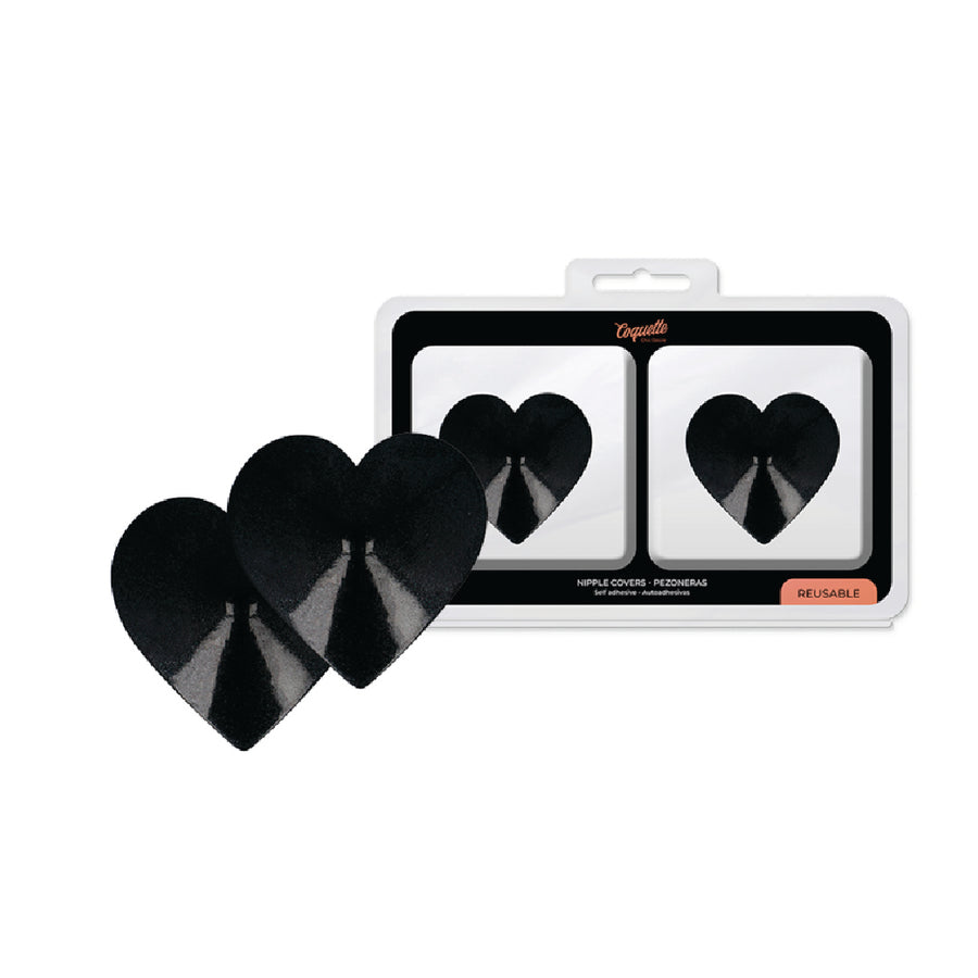 Coquette Chic Desire Black Hearts Copricapezzoli Cuore Neri