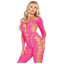 Leg Avenue Bodystocking Rosa Schiena Aperta Taglia Unica