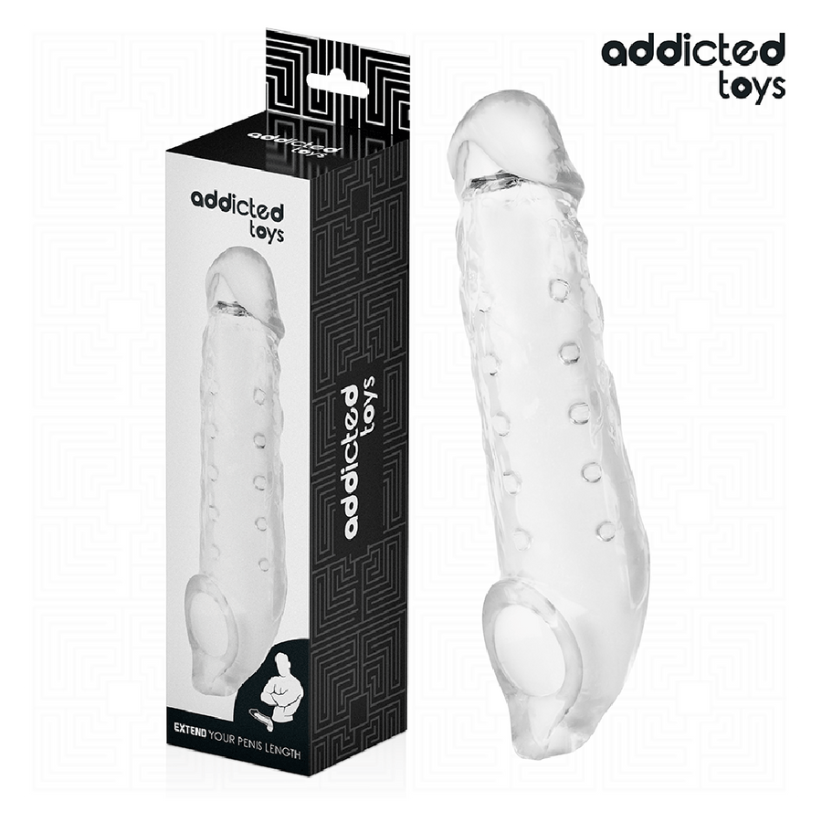 ADDICTED TOYS Guaina per Pene Trasparente Taglia M 27 cm