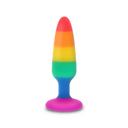 PRIDE Twink Plug Anale LGBT Arcobaleno in Silicone 8,5 cm