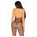 Leg Avenue Bodystocking Nero in Rete Doppia Apertura Taglia Unica