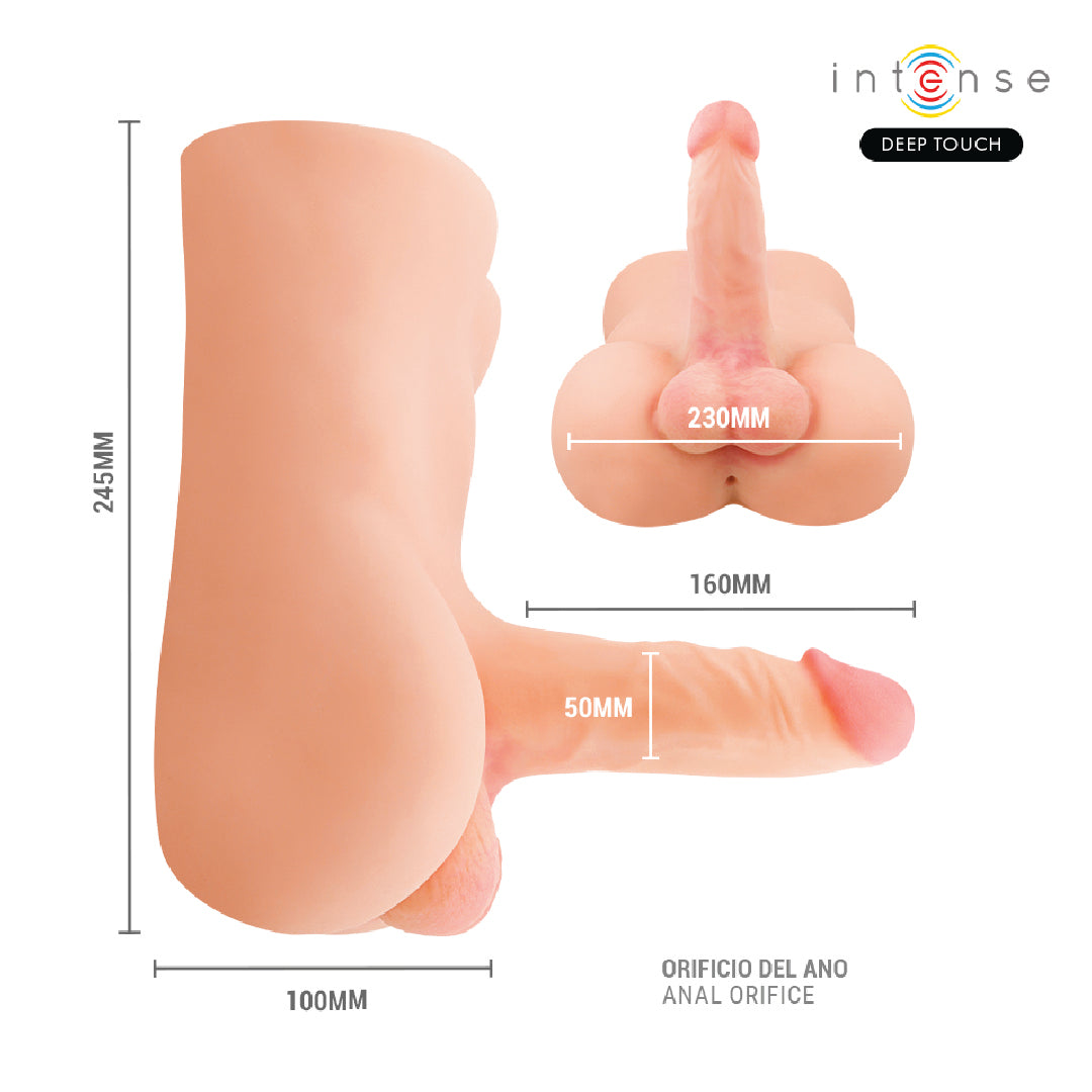 Intense Deep Touch Damien Torso Realistico con Spinta e Vibrazione 3,5 kg