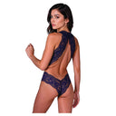 Passion VELMORE Body Blu in Pizzo con Scollatura a V S/M
