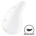Satisfyer Dew Drop Bianco Vibratore Lay-On 2 Motori 12 Programmi