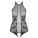 Passion BS094 Bodystocking Nero in Rete e Pizzo Taglia Unica