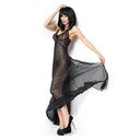 Chilirose CR 3883 Babydoll Lungo Nero in Pizzo S/M
