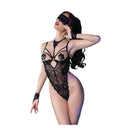 Chilirose CR 4488 Body Ouvert in Pizzo Nero 3 Pezzi S/M