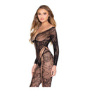 Leg Avenue 89369 Bodystocking Nero in Rete e Pizzo Taglia Unica