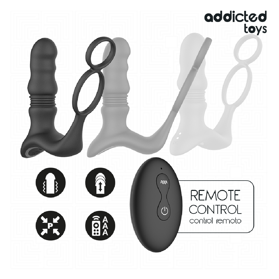 Addicted Toys Up&Down Anello con Massaggiatore Prostatico a Spinta