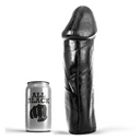ALL BLACK Dong Dildo XL Nero 28 cm Ø 8 cm Senza Testicoli