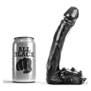 ALL BLACK Dildo Realistico Sottile Nero 19 cm Ø 3,5 cm