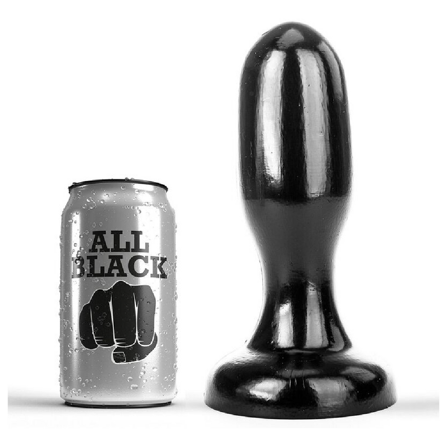 ALL BLACK Plug Anale 19,5 cm Ø 6 cm Nero in PVC
