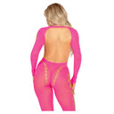 Leg Avenue Bodystocking Rosa Schiena Aperta Taglia Unica