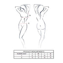 Passion VELMORE Body Blu in Pizzo con Scollatura a V S/M