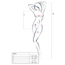 Passion BS094 Bodystocking Nero in Rete e Pizzo Taglia Unica