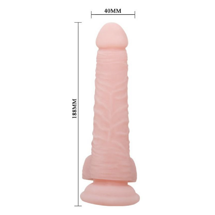 BAILE Dildo Super Realistico Naturale 18,8 cm con Ventosa