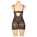 Subblime 954185 Babydoll in Pizzo Nero Spalline Regolabili S/M