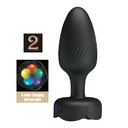 PRETTY LOVE Varian Plug Anale Vibrante LED Nero 10,8 cm