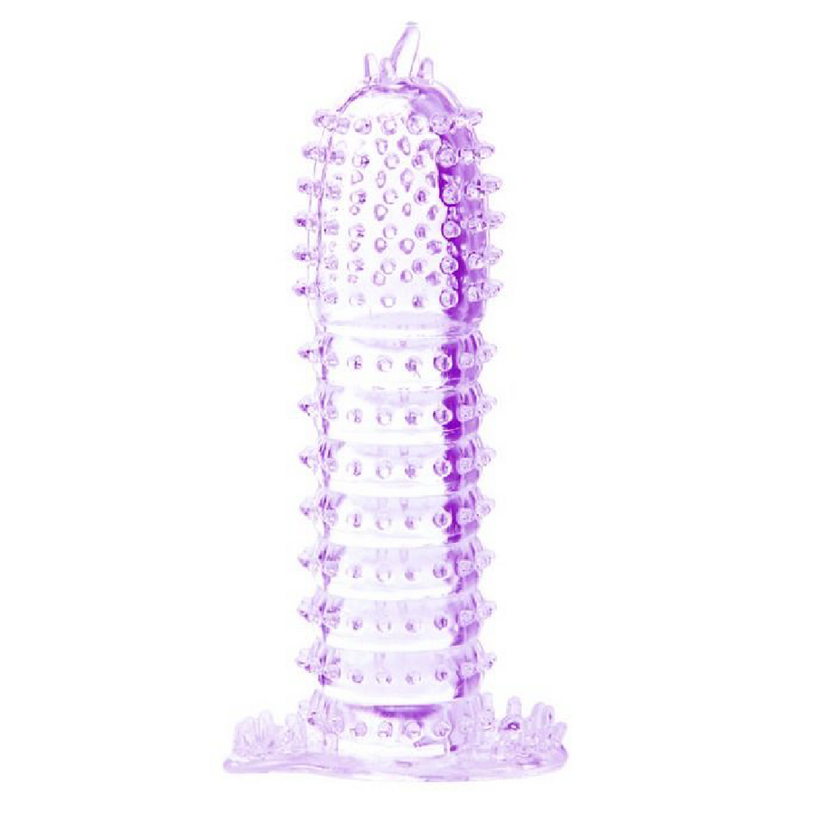 BAILE Guaina per Pene con Noduli Stimolanti Viola 14,2 cm