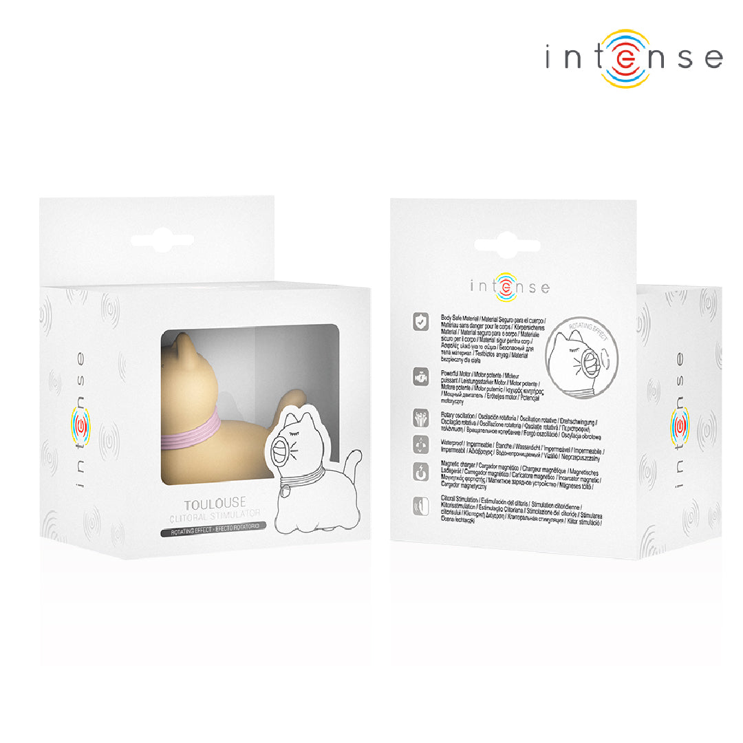 Intense Tolosa stimolatore clitorideo con lingua rotante 360° giallo