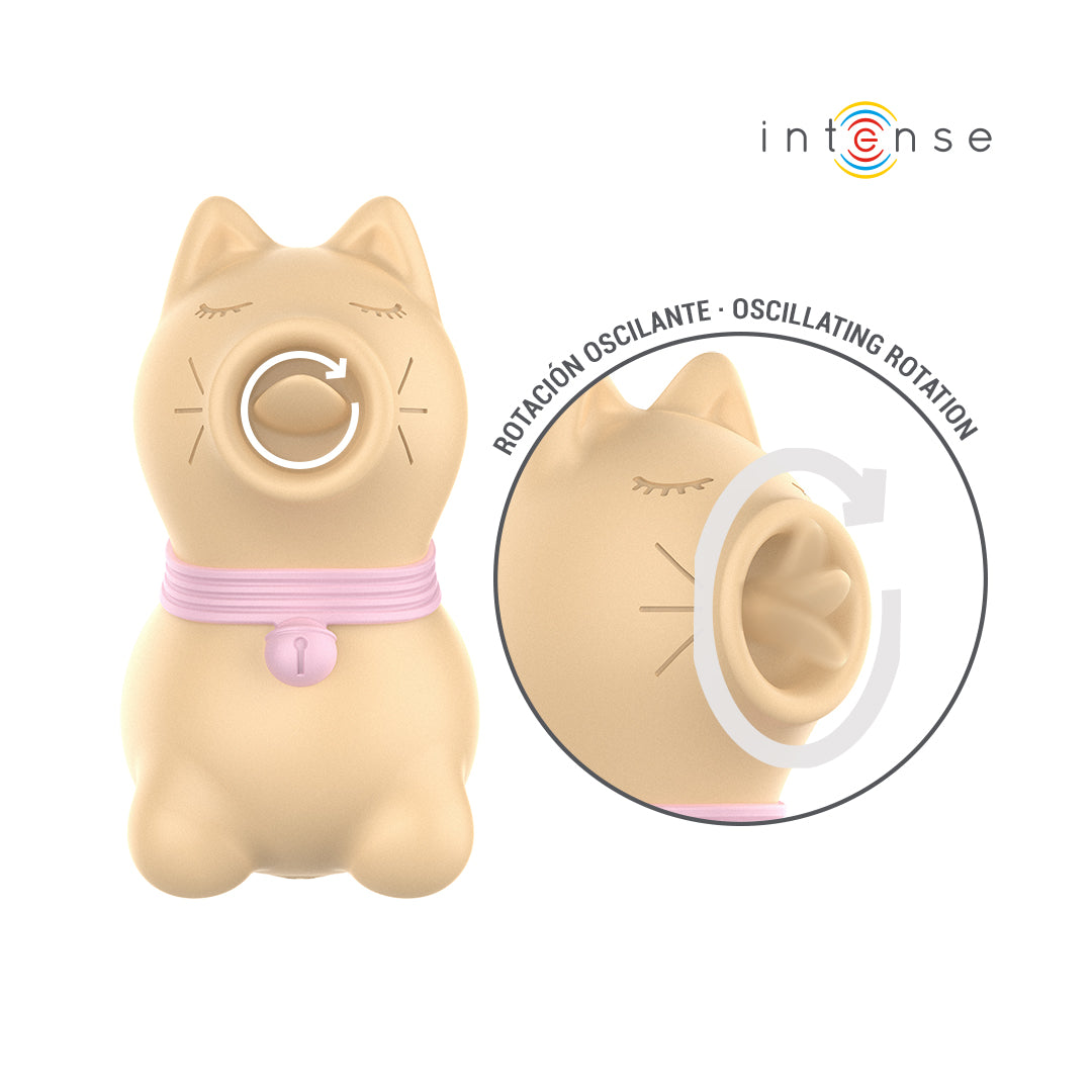 Intense Tolosa stimolatore clitorideo con lingua rotante 360° giallo