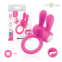 Intense HOPPS Anello Vibrante per Pene con Stimolazione Clitoridea Rosa