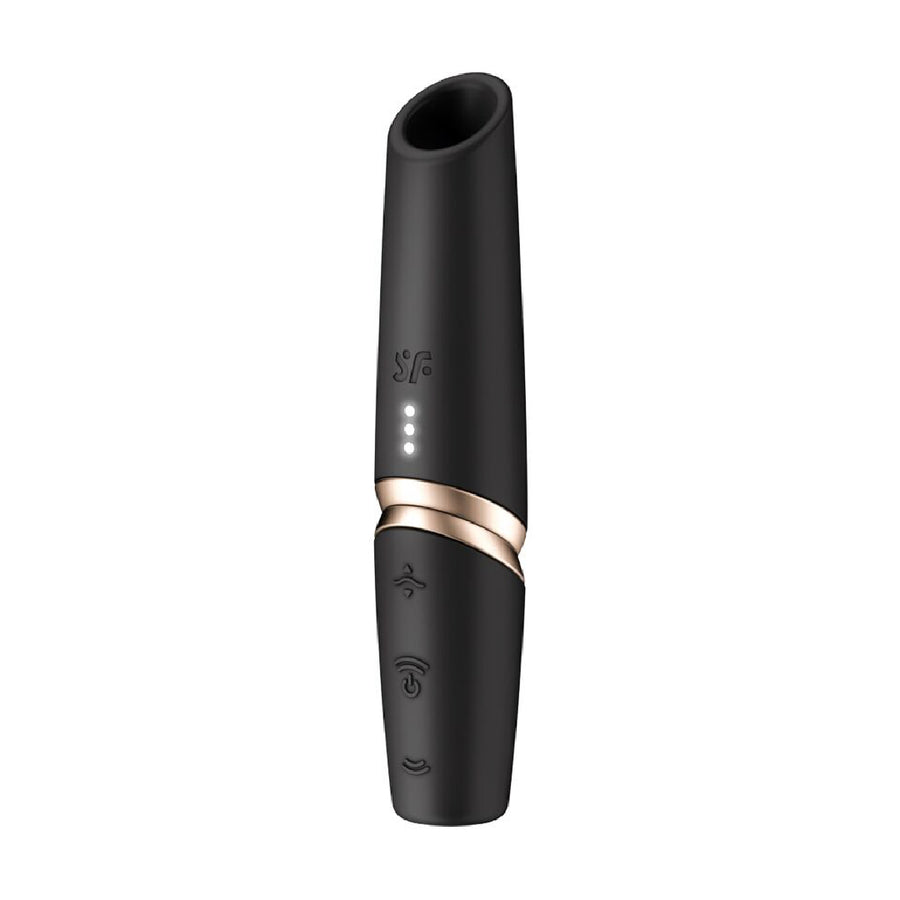 Satisfyer Perfect Kiss Wave stimolatore clitoride a onde di pressione nero oro