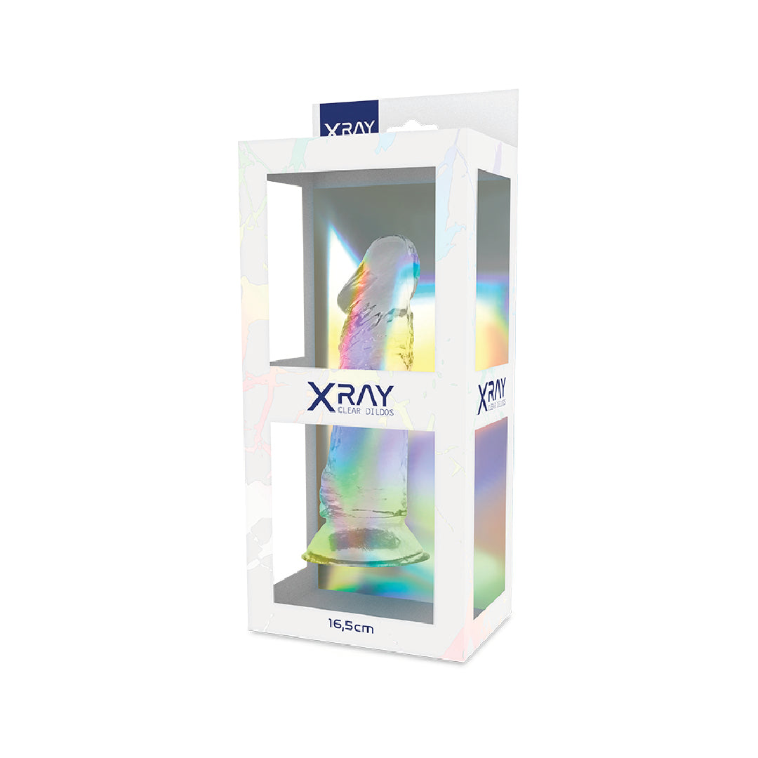 XRAY Clear Cock dildo trasparente con ventosa 16,5 cm in Jelly