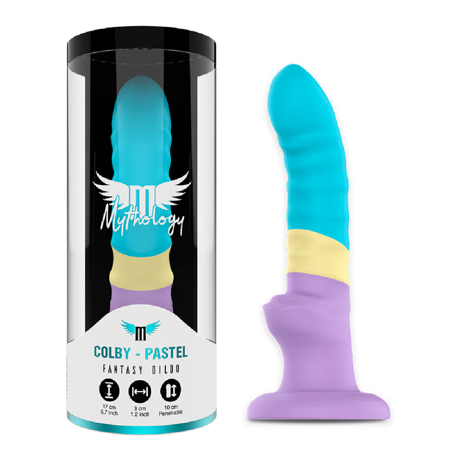 MYTHOLOGY – Dildo Colby Pastello Taglia M con Ventosa