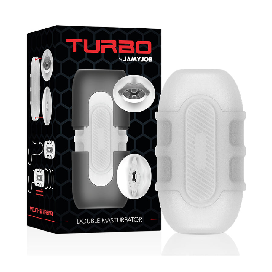 Jamyjob Turbo Doppio Masturbatore Bocca/Vagina Interno Realistico