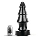 ALL BLACK Desafío Plug Anale XL in PVC Nero 40 cm