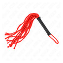 KINK Frusta in Corda Rossa 56 cm BDSM Precisione e Controllo