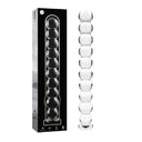 Nebula Series Ibiza Modello 22 Dildo in Vetro Borosilicato Trasparente 21,5 cm