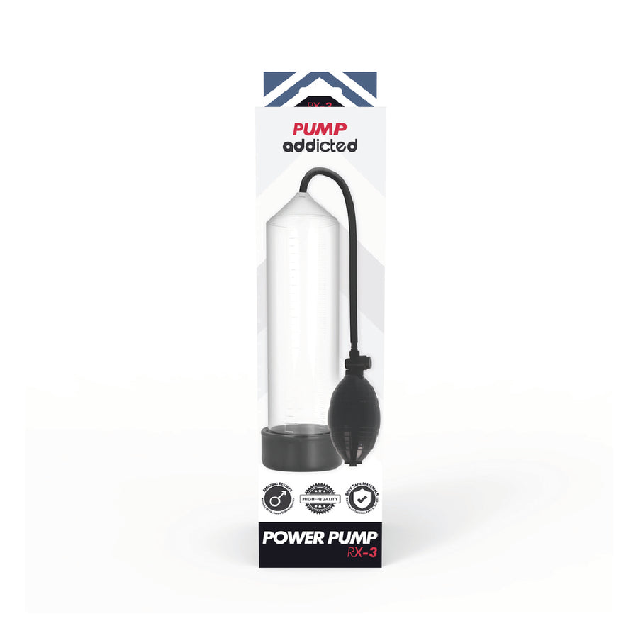 Pump Addicted RX3 pompa a vuoto trasparente ABS e silicone 23 cm