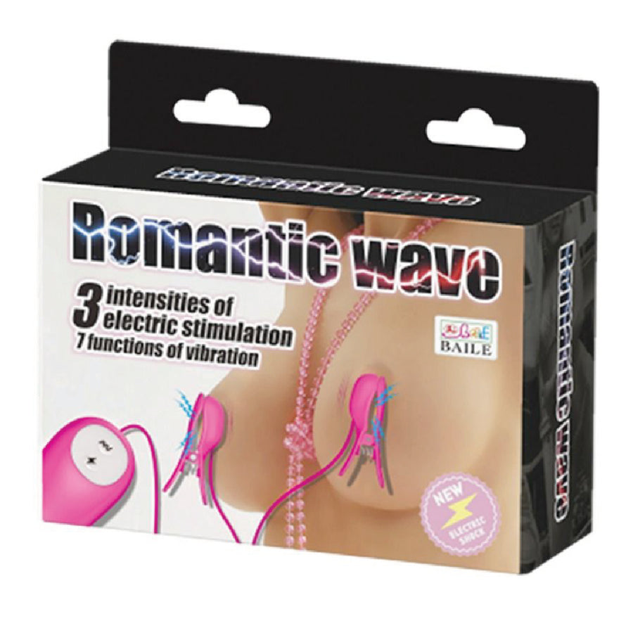 Baile Romantic Waves Pinzette Vibrazione ed Elettrostimolazione Fucsia