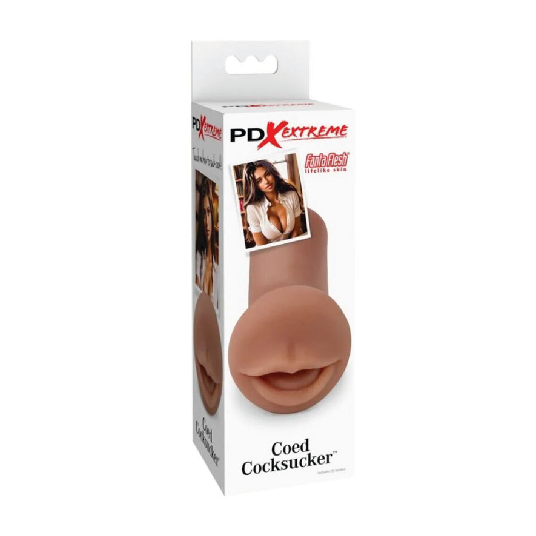 PDX Extreme Coed Cocksucker masturbatore maschile realistico FantaFlesh