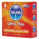 Skins Ultra Thin Preservativi Ultrasottili 55 mm – 4 Pezzi