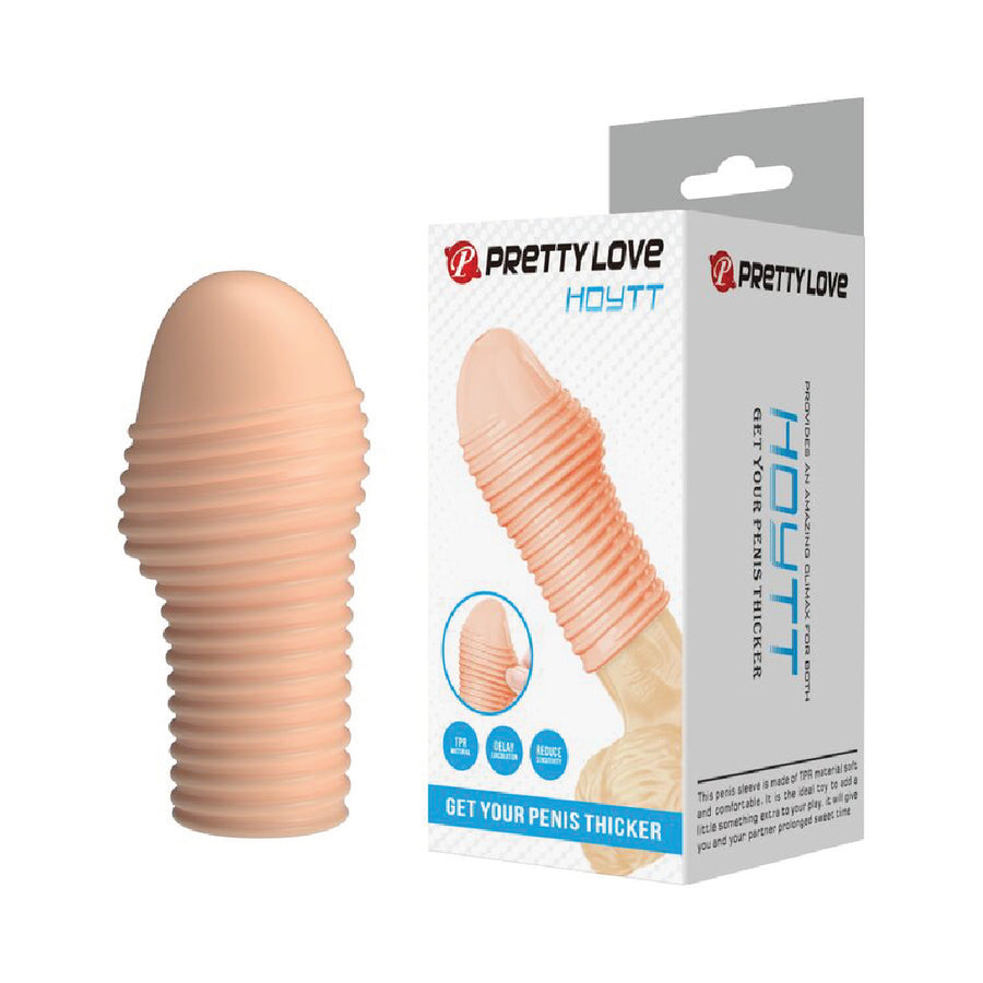 Pretty Love Hottt Guaina per Pene Effetto Spessore Naturale in TPE