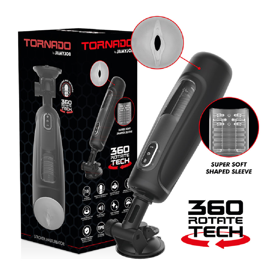 JAMYJOB – Tornado 360 Rotate Tech Stroker con Ventosa