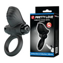 Pretty Love Adrien Anello Vibrante per Pene 10 Funzioni Nero