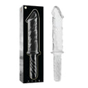 Nebula Series by Ibiza Modello 24 Dildo in Vetro Trasparente 28,5 cm