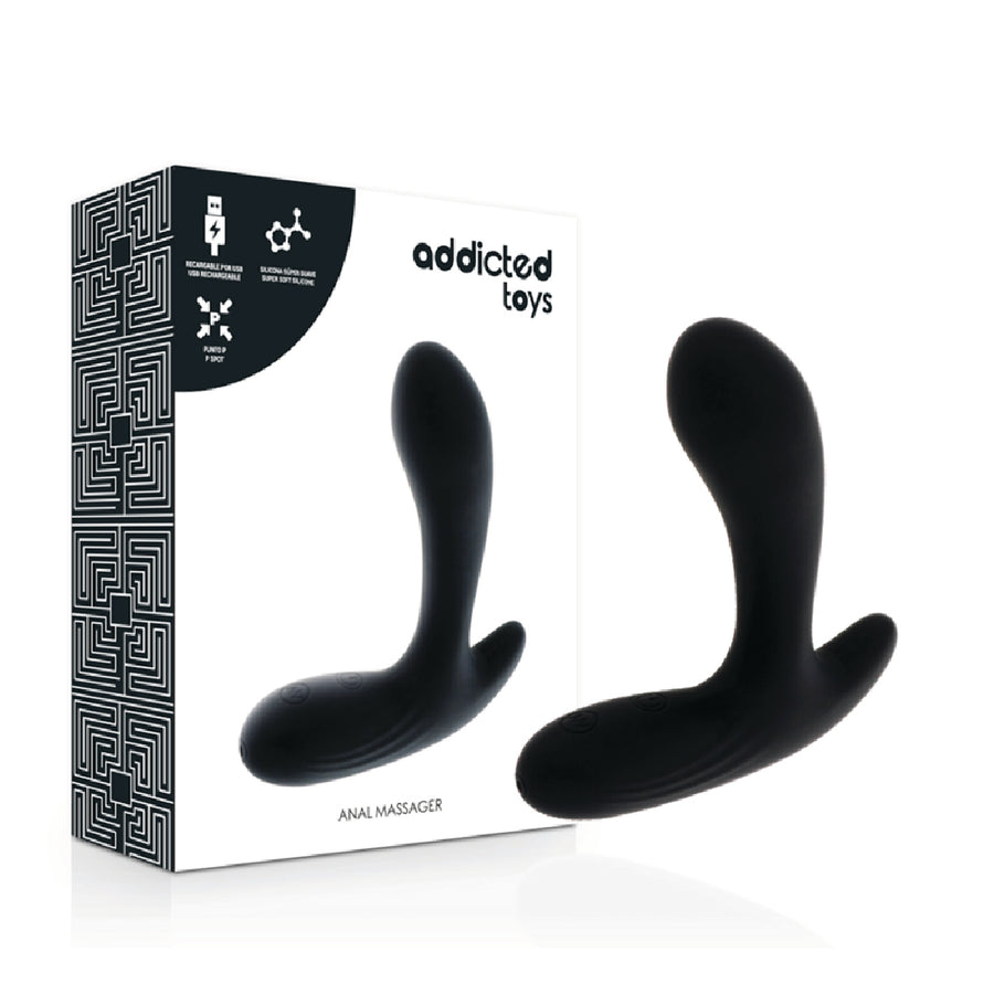 Addicted Toys Massaggiatore Prostatico Vibrante 30 Funzioni Nero