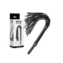 BEGME Black Edition flogger in pelle vegana BDSM nero