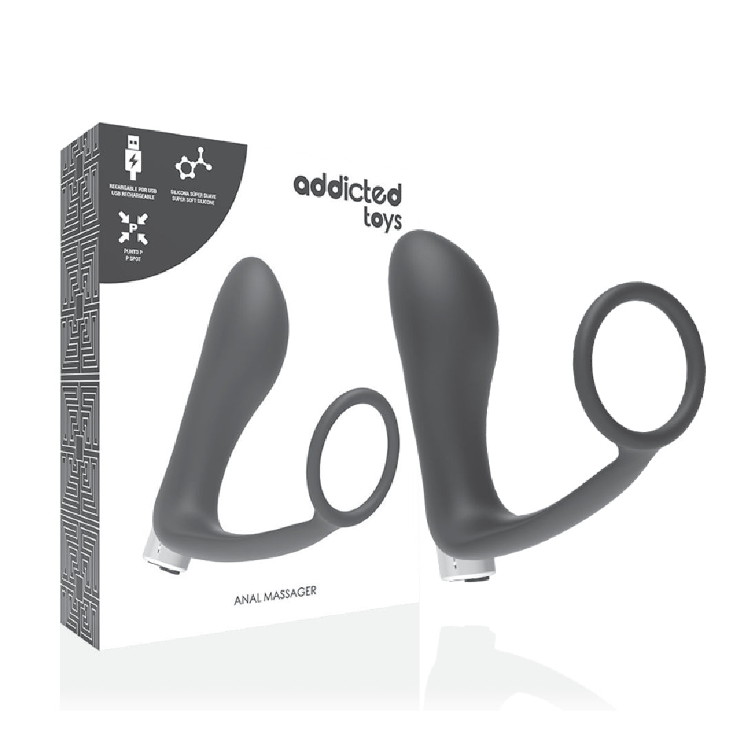 Addicted Toys Vibratore Prostatico Ricaricabile Modello 1 Nero