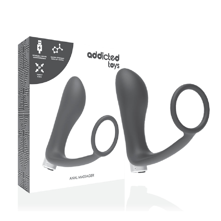 Addicted Toys Vibratore Prostatico Ricaricabile Modello 1 Nero