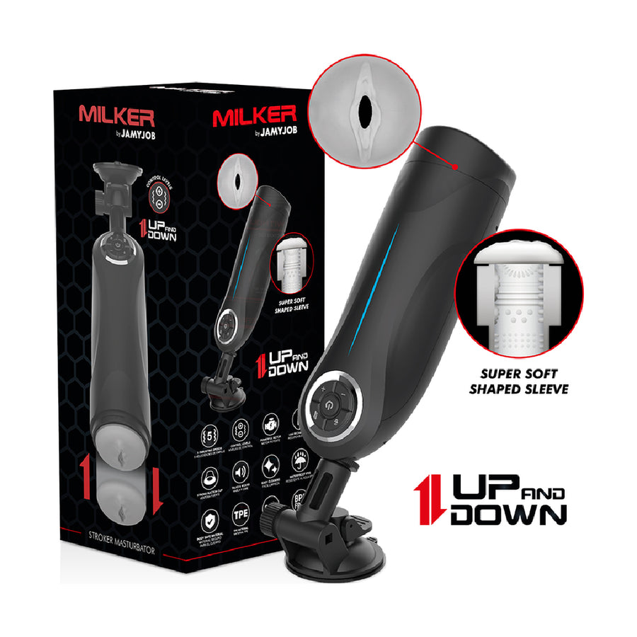 JAMYJOB – Milker Stroker Su e Giù con Ventosa e Funzione Audio